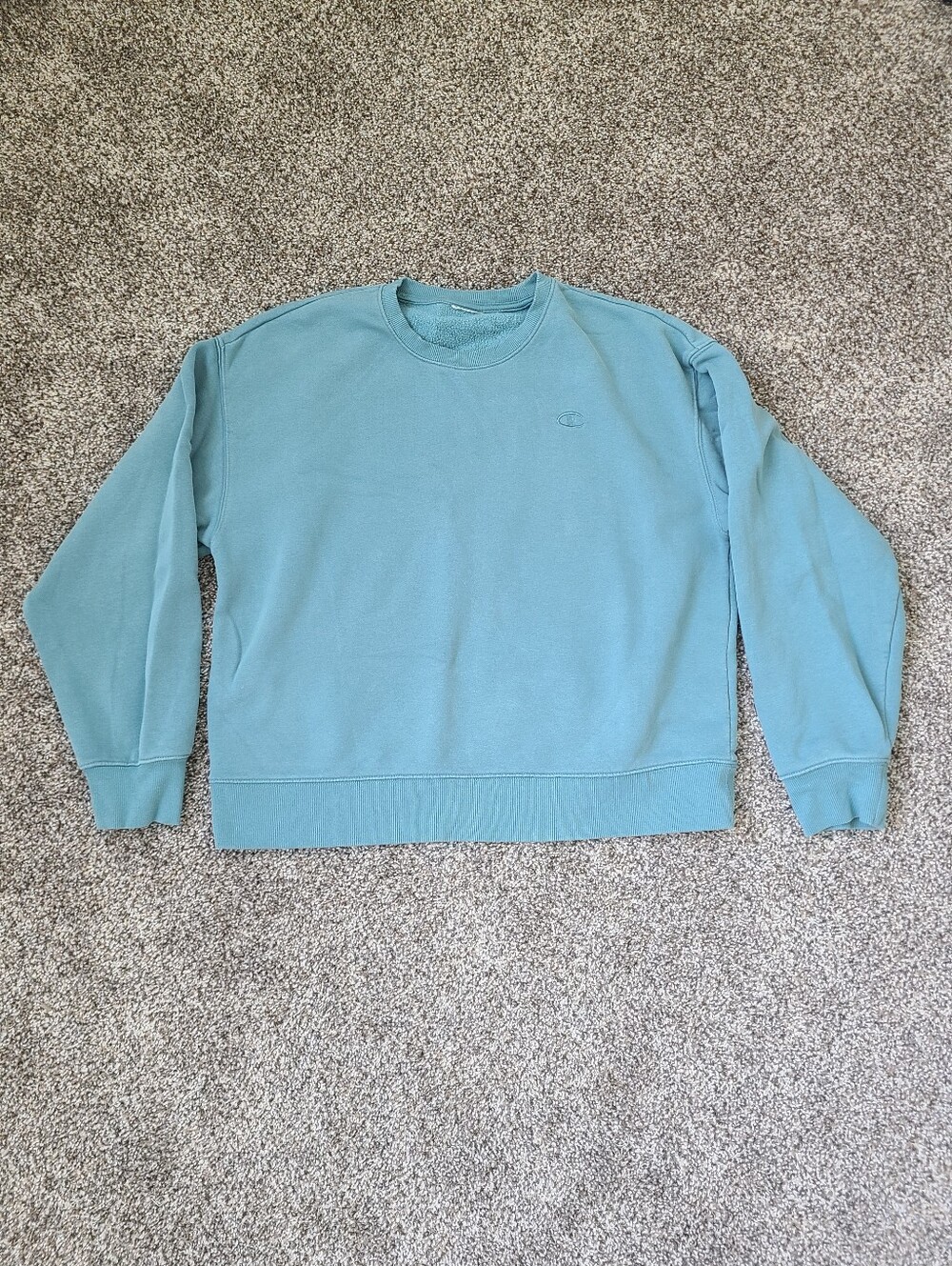 Turquoise Champion Crewneck Sweater